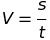 Calculate average linear velocity or speed velocity #2 formula