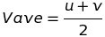 Calculate average linear velocity or speed velocity #4 formula