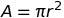 Area Circle Using Radius