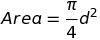 Area Circle Diameter